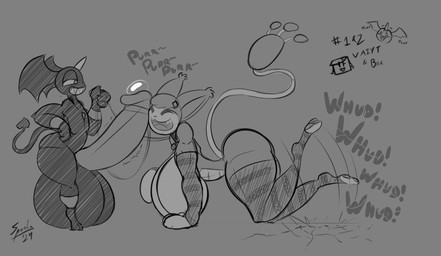 anthro arm_warmers armwear athletic balls big_balls big_breasts big_penis bodily_fluids breasts clothing collar cracked_ground duo excited fangs female footwear genital_fluids genitals grin head_wings huge_balls huge_breasts huge_penis hyper hyper_balls hyper_genitalia hyper_penis leash male male/female nude nuzzling penis penis_nuzzling precum purring sharp_teeth size_difference smile socks spade_tail tail teeth throbbing throbbing_penis unusual_wing_placement wings grayscalerain saliant mythology nintendo pokemon rutherford_(tkongingi) selene_(birkinbox) dragon generation_3_pokemon imp mythological_creature mythological_scalie pokemon_(species) scalie skitty hi_res monochrome