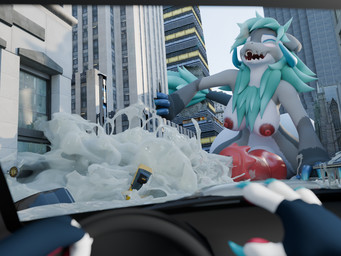all_fours ambiguous_gender animal_genitalia animal_penis anthro areola balls big_balls big_breasts big_penis biped blush bodily_fluids breasts broken_building building canine_teeth car city city_destruction claws commercial_vehicle cum cum_blast cum_drip cum_everywhere cum_explosion cum_flooding cum_on_arm cum_on_building cum_on_car cum_on_ground cum_on_hand cum_on_penis cum_on_self cum_on_wall cum_on_window cum_pool cumshot depth_of_field destruction dripping duo ejaculation erect_nipples erection excessive_cum excessive_genital_fluids extreme_size_difference first_person_view fur genital_fluids genitals gynomorph hair hands-free horn huge_balls huge_penis hyper hyper_balls hyper_cum hyper_genitalia hyper_penis inside_car inside_vehicle intersex knot knotted_penis larger_anthro larger_gynomorph larger_intersex leaning_on_building looking_pleasured low-angle_view macro macro_focus messy narrowed_eyes nipples nubbed_penis nude open_mouth orgasm orgasm_face outside penis penis_on_ground police police_car police_vehicle pov_hands public sheath size_difference skyscraper smaller_ambiguous smaller_anthro solo_focus tail taxicab teeth teeth_showing vehicle beanthusiast asher_sterling wickerbeast 3d_(artwork) 4:3 absurd_res blender_(artwork) digital_media_(artwork) hi_res watermark herm_(lore)