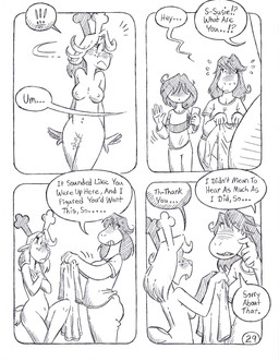 anthro awkward awkward_moment big_breasts big_butt blush blush_lines breasts butt clothed clothed/nude clothing dialogue embarrassed female freckled_face freckles genitals group hair hair_over_eyes horn male nightgown nude small_breasts text trio vulva circe_(artist) deltarune undertale_(series) kris_dreemurr noelle_holiday susie_(deltarune) deer human lizard mammal new_world_deer reindeer reptile scalie comic english_text hi_res