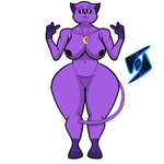 anthro big_breasts blep breasts featureless_crotch female huge_hips huge_thighs nipples nude purple_body solo thick_thighs tongue tongue_out wide_hips toby_mongobery mob_entertainment poppy_playtime smiling_critters catnap_(poppy_playtime) domestic_cat felid feline felis mammal 1:1 absurd_res hi_res