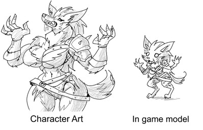 4_fingers angry anthro armor barefoot belt big_breasts bodily_fluids breasts chibi cleavage clothed clothing comparison countershade_fur countershading digitigrade drooling feet female fingers fur gloves grin hair handwear happy heart_print_panties heart_print_underwear huge_breasts navel owo panties pawpads raised_arms saliva shirt shoulder_armor shoulder_guards skimpy small_waist smile solo teeth text thick_thighs topwear torn_clothing torn_shirt torn_topwear underwear whisker_spots wide_hips wristband stormwolfbaron canid canine mammal 2025 english_text hi_res monochrome sketch
