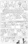 anthro bittersweet_candy_bowl black_and_white comic dialogue domestic_cat english_text felid feline felis female hi_res lucy_(bcb) male male/female mammal mike_(bcb) monochrome taeshi_(artist) text