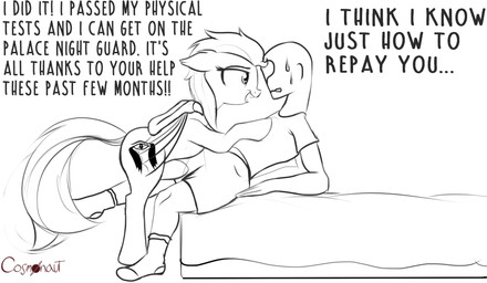 dialogue duo mostyn text cosmonaut hasbro my_little_pony anon bat_pony equid equine horse mammal pony digital_drawing_(artwork) digital_media_(artwork) english_text