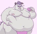 anthro belly bulge clothing cute_fangs dessert doughnut eyes_closed food humanoid_hands male moobs navel nipples obese obese_anthro obese_male overweight overweight_anthro overweight_male pastry simple_background solo underwear bughemoth lifewonders tokyo_afterschool_summoners behemoth_(tas) 2019 hi_res