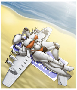 aircraft airplane anthro areola back_wings beach belly big_breasts big_nipples bikini bikini_bottom bikini_top breasts clothed clothing cockpit curvy_figure female fin ineffective_clothing lying machine metallic_body navel nipples not_furry nude nude_anthro nude_female on_back outside peeking_nipple propeller sand sea seaside skimpy smile solo swimwear tail tail_fin thick_thighs two-piece_swimsuit vehicle voluptuous water white_body wide_hips wings ndragon3 aeromorph living_aircraft living_machine living_vehicle digital_media_(artwork) hi_res
