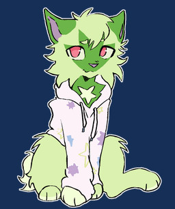 ambiguous_gender clothing feral jacket neutral_expression simple_background sitting sitting_on_ground solo spiky_fur topwear transparent_background threeneonlobsters nintendo pokemon domestic_cat felid feline felis generation_9_pokemon mammal pokemon_(species) sprigatito alpha_channel hi_res