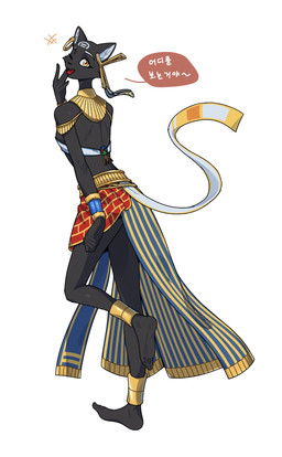 5_fingers 5_toes anthro biped black_body black_fur breasts butt clothed clothed_anthro clothed_female clothing dialogue ear_piercing feet female fingers fur inner_ear_fluff looking_at_viewer looking_back looking_back_at_viewer one_eye_closed open_mouth open_smile piercing rear_view simple_background smile solo speech_bubble text toes tuft white_background yellow_eyes nulia tarahe domestic_cat felid feline felis mammal 2026 digital_drawing_(artwork) digital_media_(artwork) hi_res korean_text