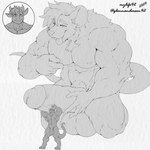 abs anthro balls biceps big_balls big_muscles big_penis duo foreskin genitals growth horn huge_balls huge_muscles huge_penis hyper hyper_genitalia hyper_penis macro male muscle_growth muscular muscular_male nude pecs penis shake mylife42 mythology dragon mammal mouse murid murine mythological_creature mythological_scalie rodent scalie 1:1 2024 absurd_res hi_res monochrome