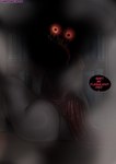 big_butt black_sclera butt clothing dialogue dress female freckled_butt freckles glowing glowing_eyes grey_body huge_butt long_tongue looking_back obscured_face polka_dot_dress rear_view red_clothing red_dress red_eyes sharp_teeth sitting solo speech_bubble teeth text thick_thighs tongue tongue_out wide_hips jerbeartraveler lethal_company ghost_girl_(lethal_company) ghost humanoid monster monstrous_humanoid spirit absurd_res hi_res