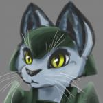 ambiguous_gender armor fur grey_background headgear helmet simple_background solo whiskers yellow_eyes acru_jovian domestic_cat felid feline felis mammal 1:1 bust_portrait digital_media_(artwork) portrait