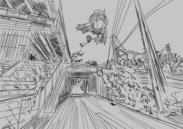 ambiguous_gender balloon car duo floating inflatable outside plant road sky tree utility_pole vehicle white_eyes wire noye nintendo pokemon animate_inanimate drifblim drifloon generation_4_pokemon living_balloon living_inflatable pokemon_(species) 2025 digital_drawing_(artwork) digital_media_(artwork) greyscale hi_res monochrome sketch