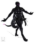 4_arms 6_eyes animal_genitalia animal_penis anthro black_body bodily_fluids cum cum_drip cum_on_ground dripping equine_genitalia equine_penis genital_fluids genitals glistening glistening_body latex latex_body liquid_latex long_penis male medial_ring multi_arm multi_eye multi_limb penis presenting presenting_penis solo unusual_bodily_fluids unusual_cum unusual_genital_fluids corinoch_(artist) corinoch goo_creature living_latex monster hi_res