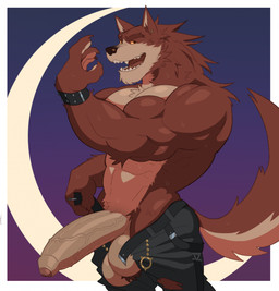 abs abstract_background anthro ball_tuft balls barazoku belt biceps big_balls big_muscles big_pecs big_penis bodily_fluids border bottomwear bracelet claws clothed clothing deltoids denim denim_bottomwear denim_clothing ear_piercing erection eyebrows foreskin fur genitals glans huge_balls huge_muscles huge_pecs huge_penis humanoid_genitalia humanoid_penis jeans jewelry kemono long_penis looking_at_viewer male muscular muscular_anthro muscular_male navel open_mouth open_smile orange_sclera pants pecs penis piercing simple_background smile solo standing sweat teeth thick_arms thick_penis tongue topless topless_anthro topless_male torn_bottomwear torn_clothing torn_jeans torn_pants triceps tuft uneven_balls unretracted_foreskin unzipped vein veiny_penis white_border zipper fleshformomo epic_games fortnite mythology lycan_west_(fortnite) canid canine canis mammal mythological_canine mythological_creature werecanid werecanine werecreature werewolf wolf 2025 hi_res