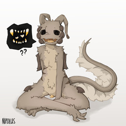 black_eyes brown_body crossed_legs feet fur genitals male open_mouth open_smile penis simple_background sitting smile solo tail yellow_penis nipolus casualties:_unknown dune_(gunsawian) gunsawian 1:1 hi_res