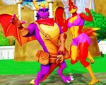 aged_up anthro anthrofied beak breasts claws clothing digitigrade duo feathers female looking_at_viewer male membrane_(anatomy) membranous_wings muscular muscular_female purple_body red_body tail wings malicekira activision banjo-kazooie european_mythology mythology rareware spyro_the_dragon warfare_machine balloonist_spyro kazooie spyro warfare_kazooie avian bird breegull dragon mythological_creature mythological_scalie scalie western_dragon 3d_(artwork) 5:4 digital_media_(artwork) hi_res mikumikudance_(artwork)