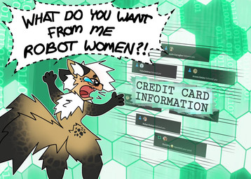 2_tails anthro black_arms black_ears black_facial_markings black_legs black_spots bodily_fluids dialogue distressed facial_markings fluffy fluffy_chest fur gradient_tail hair head_markings inner_ear_fluff internet male markings multi_tail open_mouth outline saliva screaming solo speech_bubble spots tail tail_spots tan_body tan_fur tears teeth text toony tuft white_hair white_inner_ear_fluff white_outline yelling_at_another toasterstein_(artist) twitter toasterstein colored english_text