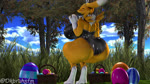 anthro big_breasts big_butt breasts bunny_costume butt clothing costume egg eyes_closed fake_ears fake_rabbit_ears female happy holidays latex smile solo thick_thighs twerking ok_bruh bandai_namco digimon easter warfare_machine warfare_renamon canid canine digimon_(species) digmon fox mammal renamon 16:9 3d_(artwork) animated digital_media_(artwork) hi_res no_sound short_playtime source_filmmaker_(artwork) webm widescreen