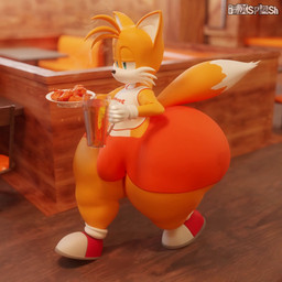 2_tails alcohol anthro beer beer_mug beverage big_butt bottomwear bulge butt butt_jiggle chicken_meat clothing food footwear fur gloves handwear hip_sway hooters_uniform huge_butt huge_thighs hyper hyper_butt hyper_thighs jiggling male meat multi_tail orange_body orange_bottomwear orange_clothing orange_fur orange_shorts red_clothing red_footwear red_shoes shirt shoes shorts solo tail tank_top thick_thighs topwear waiter walk_cycle walking white_clothing white_gloves white_handwear onyxsplash hooters sega sonic_the_hedgehog_(series) miles_prower canid canine fox mammal 1:1 3d_(artwork) animated blender_(artwork) blender_cycles_(artwork) digital_media_(artwork) hi_res no_sound short_playtime video