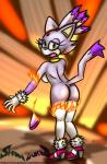 accident accidental_exposure anthro butt embarrassed female fire looking_at_viewer looking_back solo shawnguku sega sonic_the_hedgehog_(series) blaze_the_cat domestic_cat felid feline felis mammal absurd_res hi_res signature