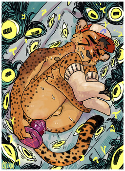 anal anal_masturbation anthro border brown_eyes clothing dildo ear_piercing eyebrow_piercing facial_piercing footwear fur knees_pulled_up male markings masturbation occult_symbol pentagram piercing sex_toy socks solo spots spotted_body spotted_fur supernatural symbol white_border bastriw asher_(thoralexander) cheetah felid feline mammal absurd_res hi_res
