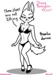 anthro breasts butt clothing female footwear panties shoes skinny solo tail text thin_tail underwear ccr_graph dreamworks the_bad_guys diane_foxington canid canine fox mammal absurd_res english_text hi_res