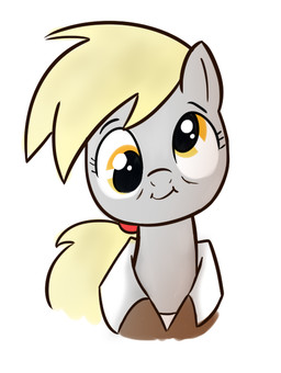 aged_up black_eyebrows blonde_mane brown_clothing brown_shirt brown_topwear closed_smile clothed clothed_female clothed_feral clothing derp_eyes eyebrows eyelashes female female_feral feral fluffy fluffy_tail fur grey_body grey_fur happy light mane mature_female mature_feral mouth_closed shirt short_mane simple_background smile smiling_at_another solo tail topwear white_clothing white_shirt white_topwear yellow_eyes yellow_tail cookieboy011 friendship_is_magic hasbro my_little_pony derpy_hooves_(mlp) earth_pony equid equine horse mammal pony 2019 bust_portrait colored digital_drawing_(artwork) digital_media_(artwork) english_description lighting portrait