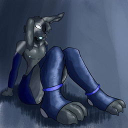 ankle_band anthro armwear bottomwear claws clothing feet femboy foot_focus footwear glowing glowing_eyes glowing_nipples glowing_tongue low-angle_view male nipples perspective perspective_shot shorts socks solo stirrup_legwear stirrup_socks toe_claws tongue jimhongdingdong lagomorph mammal 1:1 hi_res