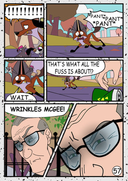dialogue eyebrows eyewear female glasses group male park scared text trio redundantmodule 101_dalmatian_street 101_dalmatians disney alfred_bright big_fee_(101_dalmatians) fergus_(101_dalmatians) sid_(101_dalmatians) canid canine fox human mammal murid murine rat red_fox rodent sciurid tree_squirrel true_fox comic english_text hi_res