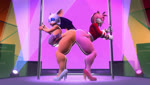 anthro big_breasts big_butt breasts butt clothing dildo double_dildo duo female female/female footwear high_heels pole sex_toy shoes stage stripper_pole thick_thighs wide_hips tradelt sega sonic_the_hedgehog_(series) amy_rose rouge_the_bat 3d_(artwork) 3d_animation animated digital_media_(artwork) hi_res high_framerate huge_filesize long_playtime no_sound webm