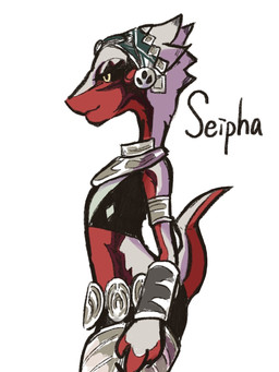 3_fingers accessory ambiguous_anthro ambiguous_gender anthro armlet armor black_sclera bottomwear clothed clothed_ambiguous clothed_anthro clothing egyptian egyptian_clothing fingers fully_clothed fully_clothed_ambiguous fully_clothed_anthro grey_body grey_tail headdress legwear markings multicolored_body narrowed_eyes pupils purple_markings red_body red_tail side_view simple_background solo standing tail text topwear two_tone_tail usekh vambrace waist_accessory white_background yellow_eyes rii ever_oasis nintendo seipha_(ever_oasis) drauk scalie 2024 digital_drawing_(artwork) digital_media_(artwork) english_text handwritten_text hi_res portrait shaded three-quarter_portrait female_(lore)