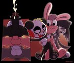 abdominal_bulge anal anthro big_penis blush bodily_fluids clothed clothing cum genital_fluids genitals group group_sex low-angle_view lucky_pierre male male/male partially_clothed paws penis sex threesome trio young conditional_dnp olly combo_panda rudy_montgomery bear domestic_ferret giant_panda lagomorph leporid mammal mustelid musteline rabbit true_musteline weasel absurd_res hi_res