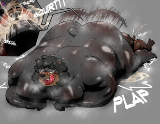 anthro anthro_on_anthro anthro_penetrated anthro_penetrating anthro_penetrating_anthro beard bodily_fluids body_hair butt_hair cum cum_in_mouth cum_inside cumshot duo ejaculation eyewear face_fucking facial_hair fellatio forced forced_oral genital_fluids genitals glasses hands-free irrumatio larger_male larger_on_top looking_pleasured male male/male male_penetrated male_penetrating male_penetrating_male morbidly_obese nude obese on_top oral oral_orgasm oral_penetration orgasm overweight overweight_anthro overweight_male penetration penile penile_penetration penis penis_in_mouth penis_size_difference sex simple_background size_difference smaller_male smaller_penetrated tongue tongue_out whiskers samonaa2 steve_jovonovich bear mammal mustelid otter absurd_res hi_res