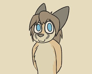 anthro biped blue_eyes countershade_face countershade_torso countershading fur hair markings multicolored_body multicolored_fur silly simple_background sniffing solo dawnlux arvo_soborov blanford's_fox canid canine fox mammal true_fox 5:4 animated digital_media_(artwork) low_res