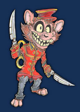 3_toes amputee anthro arm_blade barefoot bellhop big_ears bottomwear clothed clothing cutlery damaged disability fangs feet front_view fur grin hair hat headgear headwear jacket kitchen_knife kitchen_utensils knife machine male missing_arm missing_limbs notched_ear pants pawpads paws pose scar sharp_teeth simple_background smile smirk solo standing teeth threatening toes tools topwear transparent_background uniform weapon weapon_arm wind-up_key wind-up_toy wrist_blade wrist_weapon lachendesreh dark_deception haplorhine mammal monkey murder_monkey primate 2025 alpha_channel full-length_portrait hi_res portrait signature traditional_media_(artwork)
