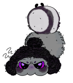 angry black_body black_fur black_hair blush fur grey_body grey_fur hair male multi_eye purple_eyes simple_background sparkles sparkling_eyes tail white_body white_fur sosu-the-blue-wolf velley_(beastbeans) arachnid arthropod spider absurd_res colored digital_drawing_(artwork) digital_media_(artwork) hi_res