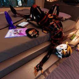 anthro bulge clothing demongoat dildo food fur handle hologram hooves intersex latex latex_clothing latex_drone latex_legwear latex_skinsuit latex_toy legwear living_sex_toy lying male maleherm mask mind_control null on_back popsicle sex_toy skinsuit solo stockings suit tight_clothing unmasked white_body white_fur rimfire bovid caprine goat mammal 1:1 absurd_res hi_res huge_filesize