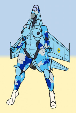 aircraft airplane anthro areola back_wings black_nipples blue_body breasts camo camo_body cockpit featureless_crotch female fin jet jet_engine machine metallic_body navel nipples non-mammal_breasts non-mammal_navel non-mammal_nipples not_furry nude nude_anthro nude_female simple_background smile solo tail tail_fin thick_thighs vehicle white_background wings qwerty1989 aeromorph living_aircraft living_machine living_vehicle digital_media_(artwork) hi_res