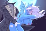 anthro duo female from_behind_position male male/female moon night nipple_piercing nipples outside piercing sex wings chapaevv hasbro my_little_pony mythology headless_horseman icy_heart equid equine mammal mythological_creature mythological_equine pegasus 3:2 absurd_res hi_res