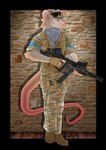 airsoft gun kriss_vector male ranged_weapon solo submachine_gun weapon doodlelu1992 mammal mouse murid murine rodent alpha_channel digital_media_(artwork) hi_res