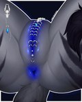 anthro anus blue_anus blue_pussy butt clitoris clitoris_piercing crotch_shot faceless_anthro faceless_character faceless_female female fourchette_piercing fur genital_piercing genitals grey_body grey_fur guiche_piercing labia_majora_piercing labia_piercing labia_ring nude piercing pussy pussy_piercing pussy_ring ring_piercing simple_background solo striped_body striped_fur stripes maddencreatures felid feline mammal 4:5 absurd_res digital_media_(artwork) hi_res model_sheet