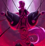 absurd_res anal anal_vore anus ball_gag bdsm big_butt bite biting_lip bodily_fluids bondage bound butt chastity_cage chastity_device clothing detailed_background detailed_genitals dominant dominant_female duo female feral fluttershy_(mlp) friendship_is_magic front_view gag genitals hasbro head_first head_in_ass head_insertion hi_res imminent_vore legwear low-angle_view male mammal murid murine my_little_pony presenting presenting_anus presenting_pussy puffy_anus pussy rat restraints rodent rope rope_bondage rope_harness smashmat smile spread_legs spreading steam sweat thick_thighs thigh_highs vore