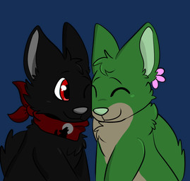 cuddling nuzzling sorameicoomon canid canine canis fox mammal wolf alpha_channel digital_media_(artwork) tagme