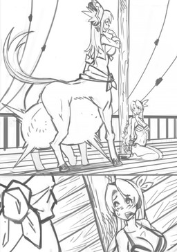 after_vore arms_tied balls belly big_balls big_belly bound breasts butt clothing death female genitals group hat headgear headwear herm intersex male male_prey outside overweight sitting vore mabeelz european_mythology greek_mythology mythology centaur equid equid_taur human humanoid_taur mammal mammal_taur taur 2020 comic monochrome