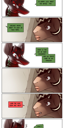 anthro dialogue duo female gynomorph intersex intersex/female profanity text james_howard patreon subscribestar aamonsmom_(james_howard) tina_(james_howard) bat demon mammal absurd_res comic english_text hi_res
