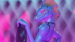 3d_(artwork) anthro blue_body blue_scales blue_skin clothed clothing club_(disambiguation) digital_media_(artwork) facial_tattoo femboy fin fishnet_clothing kinkyskinky lizard lizardman lizardman_(warhammer) makeup male nightclub pinup pose realistic_anatomy reptile scales scalie simple_background skimpy skink skink_(warhammer_fantasy) skinky_(character) smile smirk solo strip_club tatooed tattoo undressing warhammer_(franchise) warhammer_fantasy yellow_eyes yellow_fin