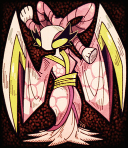 asian_clothing breasts clothed clothing collarbone east_asian_clothing exoskeleton eyelashes female japanese_clothing kimono multicolored_clothing pink_clothing pink_kimono white_body white_clothing white_exoskeleton bridgeoffaust arthropod insect mantis hi_res