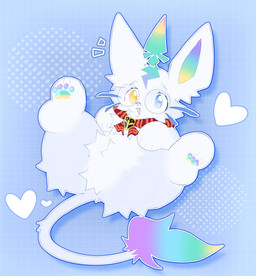 big_ears eyewear female feral glasses happy heart_symbol lying open_mouth simple_background solo tail wayletuwu league_of_legends riot_games tencent battle_principal_yuumi yuumi_(lol) domestic_cat felid feline felis mammal absurd_res hi_res