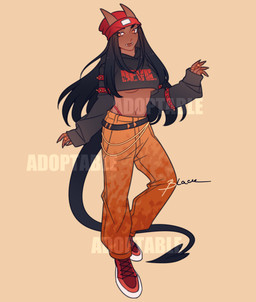 adopt adoption female humanoidized not_furry sold solo ko-fi paypal animal_humanoid demon human humanoid mammal absurd_res digital_media_(artwork) flat_colors hi_res model_sheet
