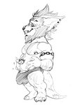 3_toes 4_fingers anthro balls_outline barefoot barely_visible_genitalia barely_visible_penis beard belly big_bulge big_ears big_head big_muscles big_pecs body_hair briefs briefs_only bulge cheek_tuft chest_hair chin_tuft claws clothed clothed_anthro clothed_male clothing detailed_bulge ear_piercing ear_ring ears_back eyebrow_piercing eyebrow_stud eyebrows facial_hair facial_piercing facial_tuft feet fingers genital_outline genitals hand_on_belly humanoid_hands ineffective_clothing looking_down male muscular nipple_piercing nipple_ring nipples nose_piercing nose_ring open_mouth open_smile pecs penis penis_base penis_outline piercing pivoted_ears plantigrade pseudo_hair ring_piercing short_anthro short_male side_view simple_background skimpy slightly_chubby slightly_chubby_anthro slightly_chubby_male smile solo standing thick_eyebrows tight_briefs tight_clothing toes topless topless_anthro topless_male tuft underwear underwear_only white_background bristol wildstar bobo_(bristol) fan_character chua mammal 2018 digital_media_(artwork) full-length_portrait greyscale monochrome portrait sketch