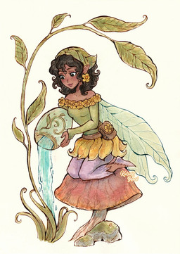 bottomwear clothing female flower footwear fungus gardening humanoid_pointy_ears insect_wings leaf leaf_clothing micro mushroom not_furry pants plant pointy_ears pouring shoes skirt skousers solo water watering wings kuridel_black disney_fairies tales_of_pixie_hollow lily_(disney_fairies) fairy humanoid pixie winged_humanoid hi_res